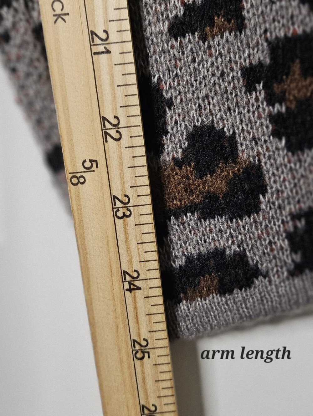 By Design Small Long Cardigan Sweater Leopard Aztec Boho Open Front Pockets NWT - Picture 10 of 11